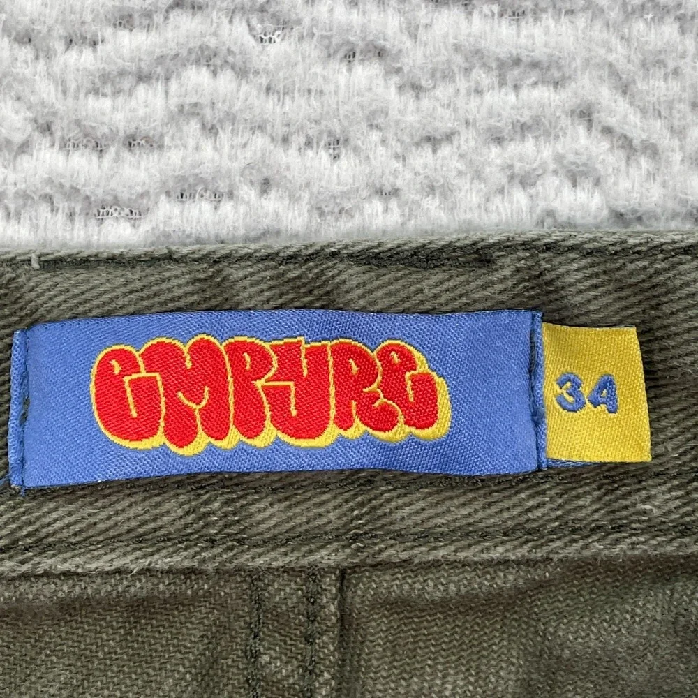 Empyre Skate Pants Olive Green Relax‎ Fit Mens Size 34x29 Hip Hop Streetwear